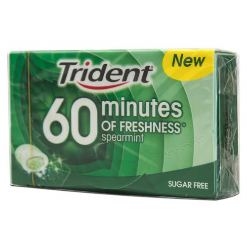 CHICLE TRIDENT 40 MIN MENT 16U