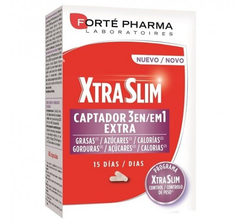 Xtraslim captador 3 en 1 (60 capsulas)