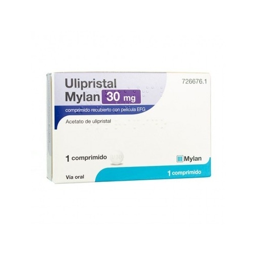 ULIPRISTAL VIATRIS 30 MG COMPRIMIDO RECUBIERTO CON PELICULA EFG, 1 comprimido