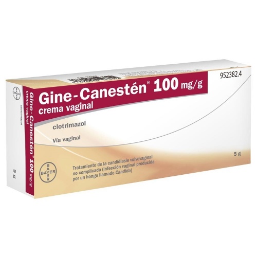GINE-CANESTEN 100 mg/g CREMA VAGINAL , 1 tubo de 5 g